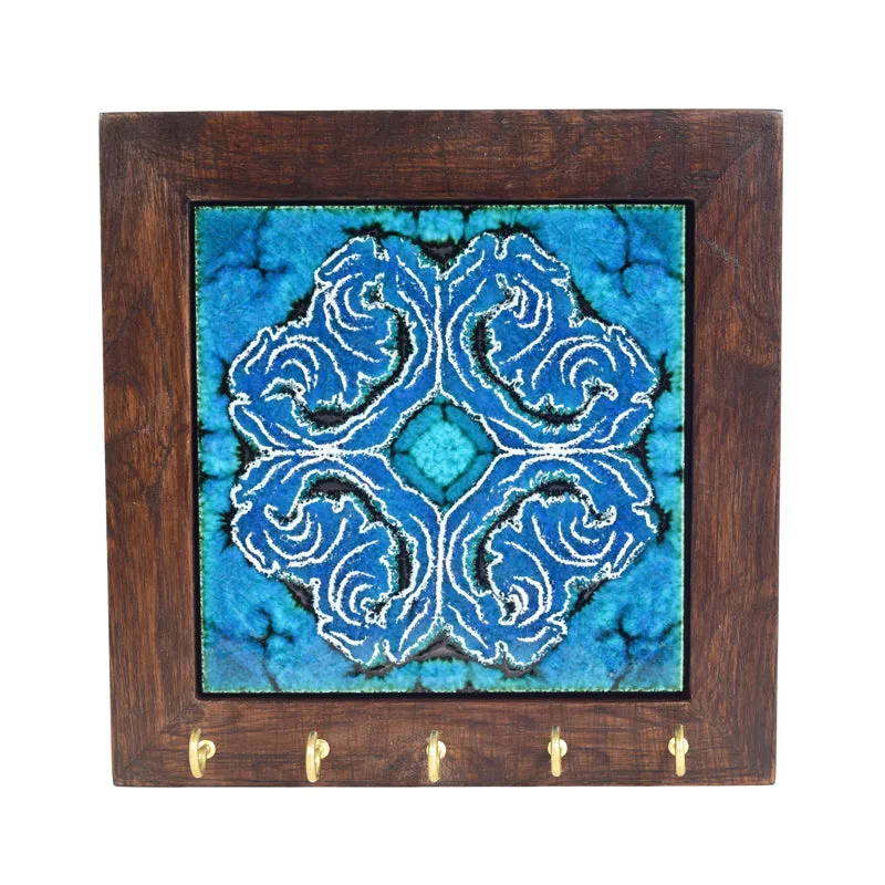 Blue Daisy Handcrafted Key Holder media 3