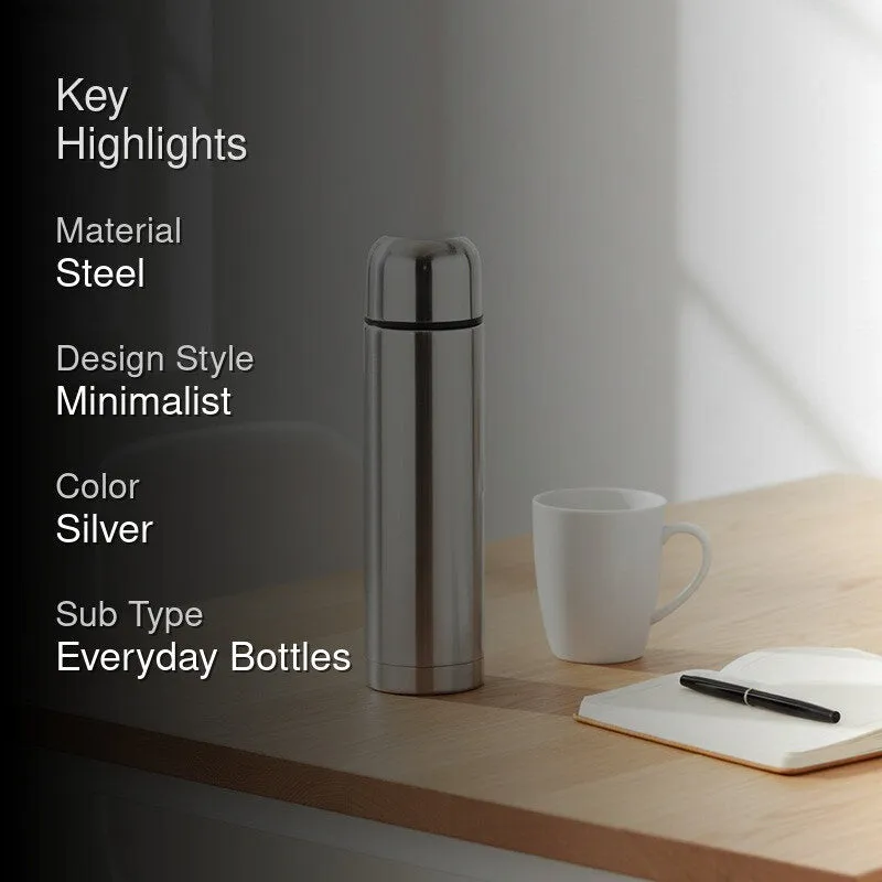 Aqua Shield Steel Bottle (750 mL) - Silver - 2