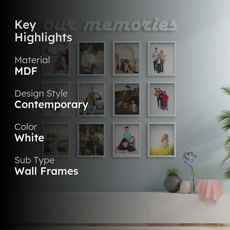 Our Memories Photo Frame College - Set Of Twelve media 2