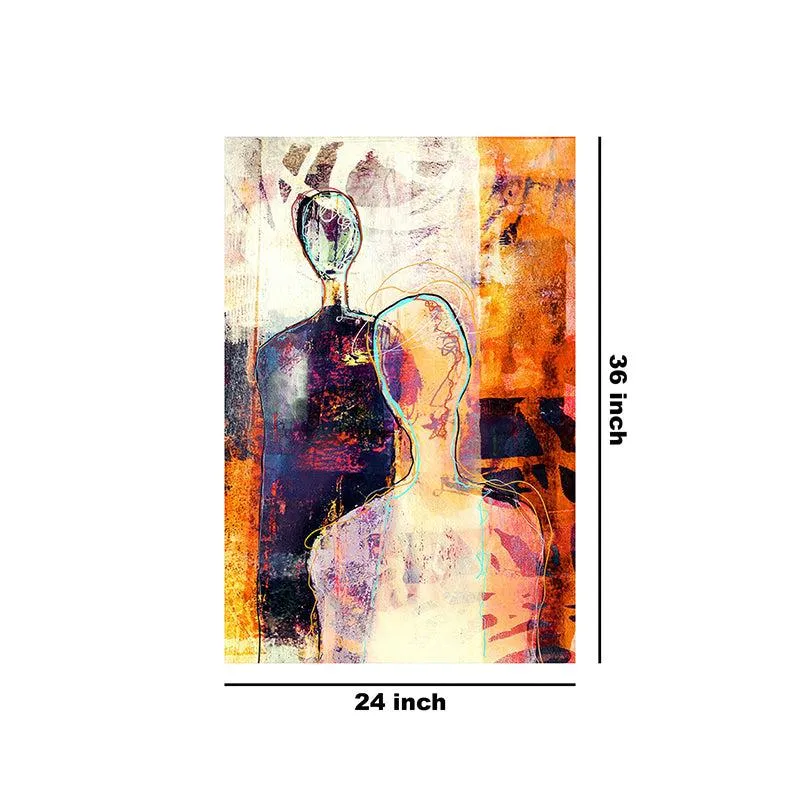 The Duality Of Spirit Abstract Wall Painting media 8