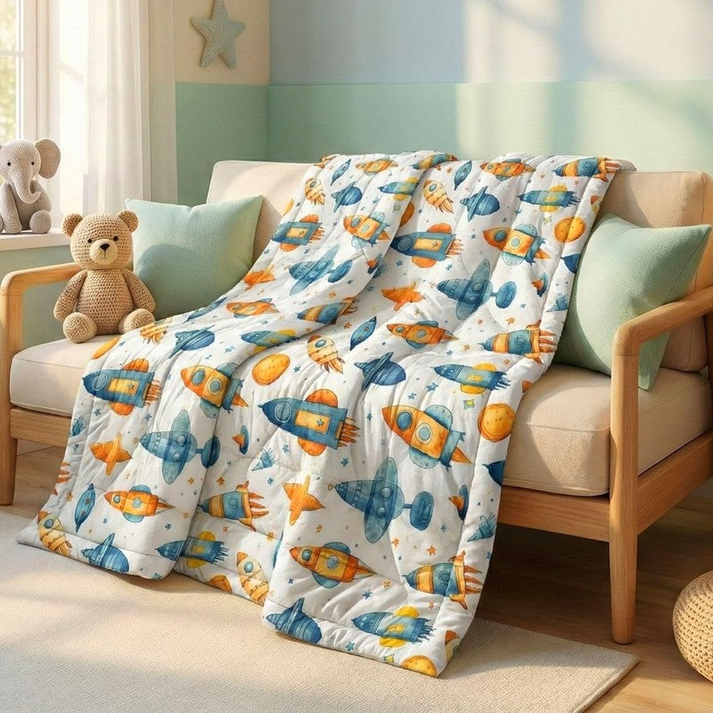 Rocket World Microfiber Kids Comforters - 150 GSM media 3