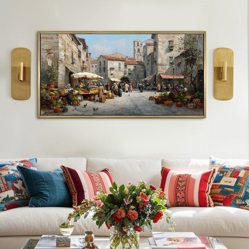Echoing Steps Canvas Wall Painting With Frame
