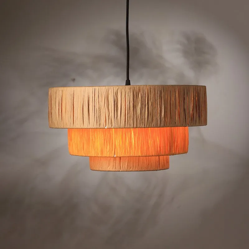 Fig Living Ombre Pendant Ceiling Lamp - Orange & Brown media 1