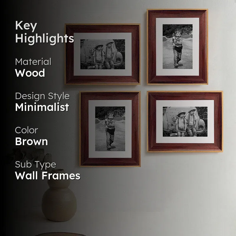 Timberline Charm Photo Frame (Brown) - Set Of Four media 2