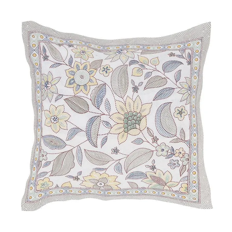 Ansa Flora Diwan Set (Blue) - Eight Piece Set media 3