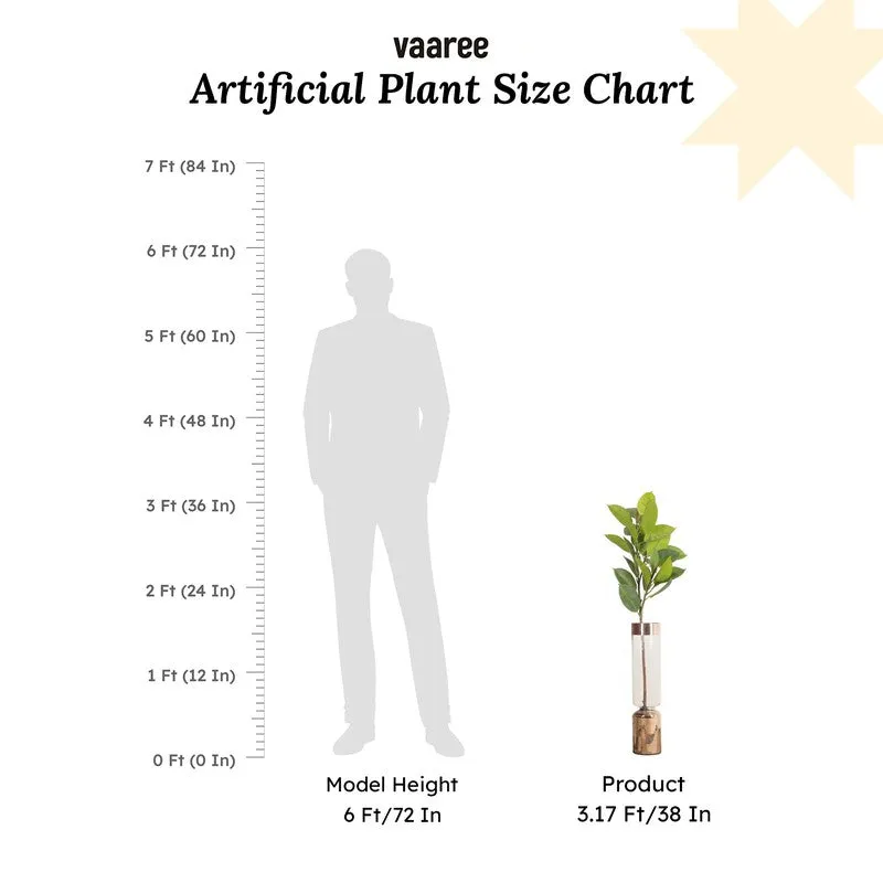 Artificial Croton Leaf Plant Without Pot - 3 Feet media 7