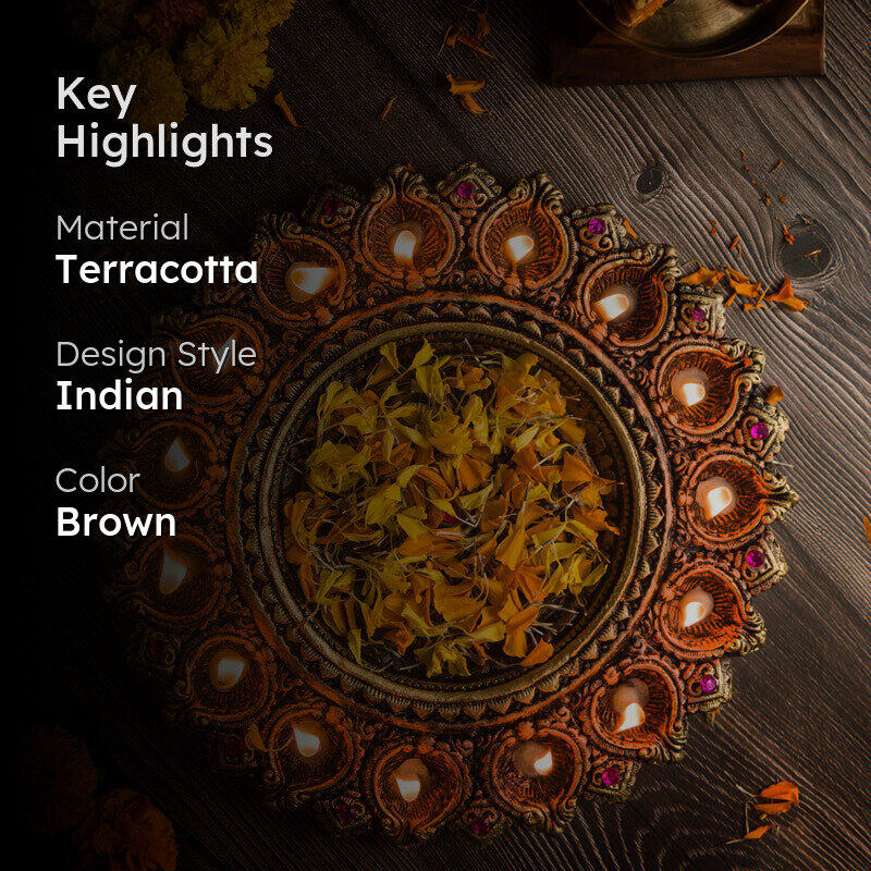 Anant Jyoti Terracotta Urli media 2