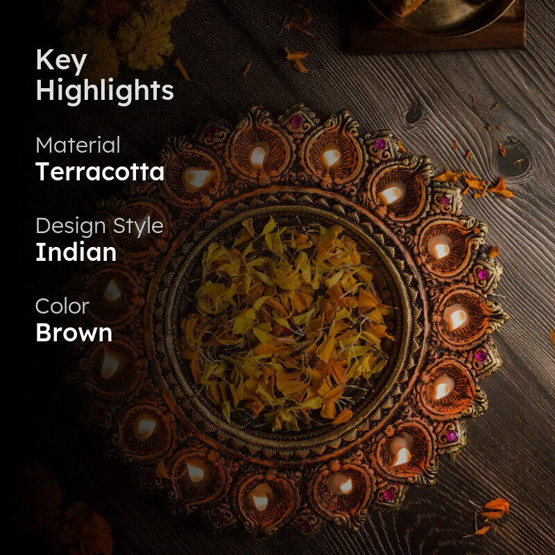 Anant Jyoti Terracotta Urli media 2