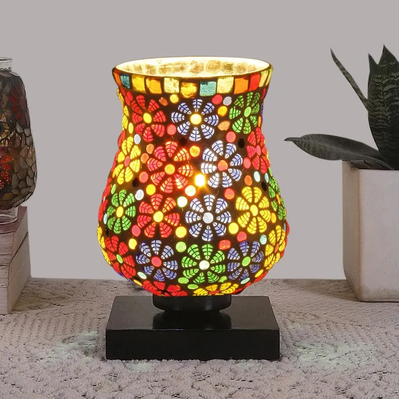 Evaila Mosaic Glass Table Lamp - Multicolor media 2