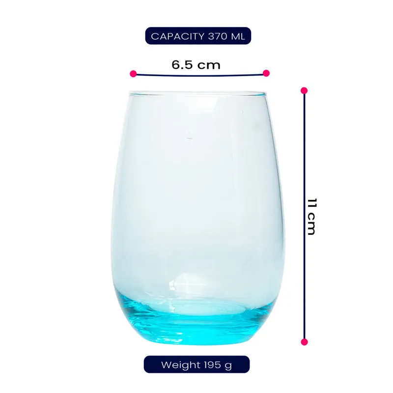 Luminarc Maine Glass (370 mL/Blue) - Set Of Six media 6