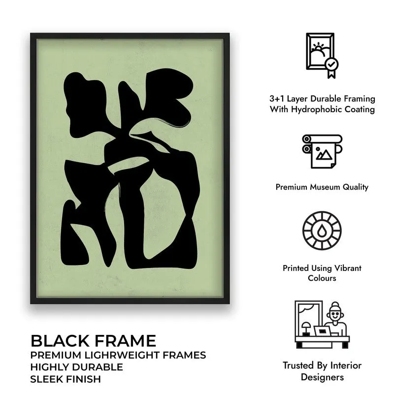 Modern Totem Canvas Wall Painting With Black Frame media 9