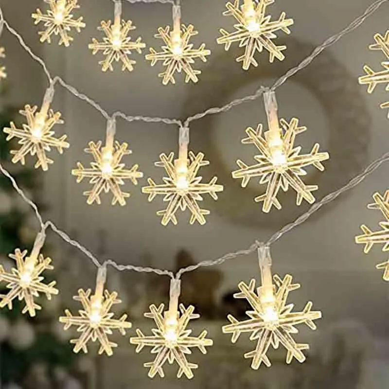 Snowflakes LED Fairy Light media 5