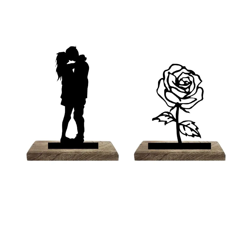 Bonded Hearts Showpiece - Set Of Two media 6