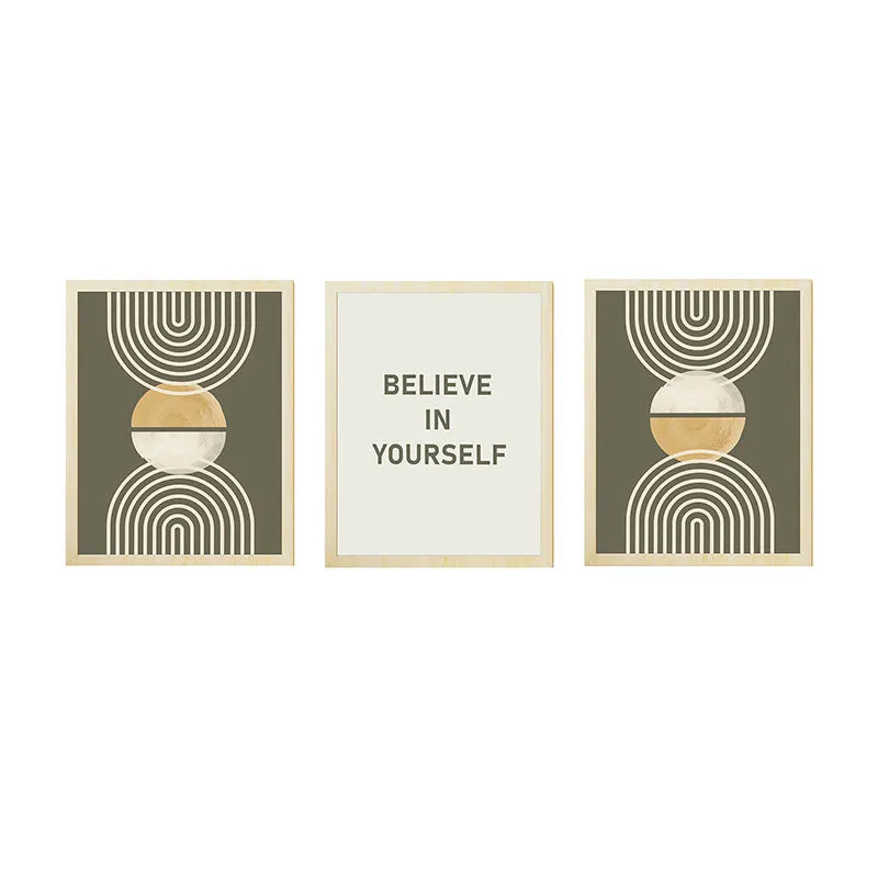 Believe Abtract Wall Art - Set Of Three media 6