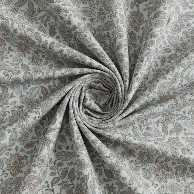 Rigavo Floral Cotton Bedsheet (Light Blue) - 160 TC media 5