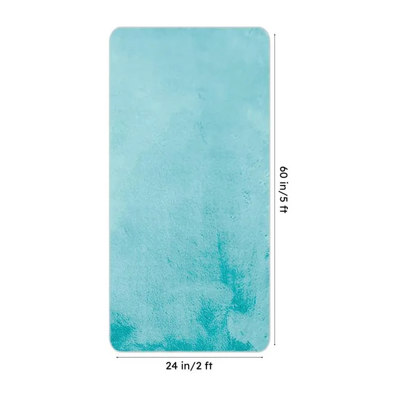 Ruffle Luxe Runner Rug - Turquoise media 8