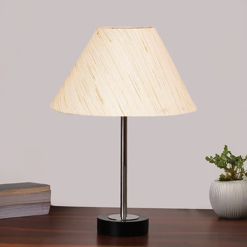 Cotin II Rodin Wooden Table Lamp - OffWhite,Silver,Black media 3