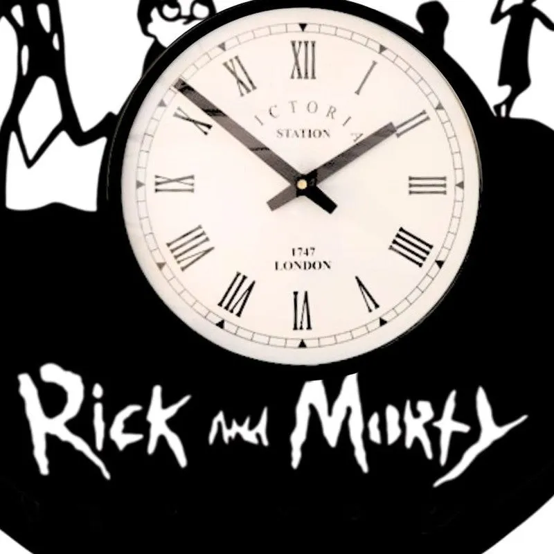 Galaxy Steel Analog Wall Clock - Black media 5