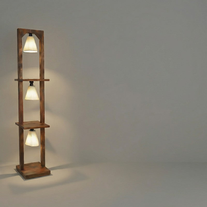 Julep Shelf Jute And Wooden Floor Lamp media 7