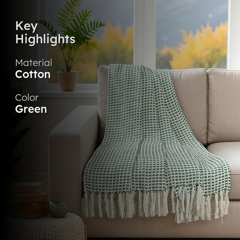 Bohemian-Inspired Throw - Green media 2