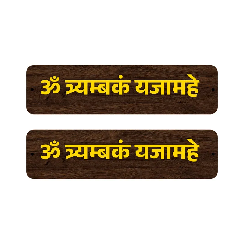 Om Thryambakam Yajamahe MDF Wall Accent media 4