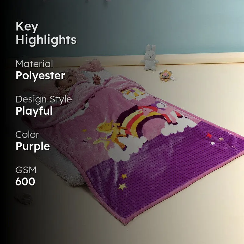 Monte Carlo Dreamy Unicorn I Kids Blanket - 600 GSM media 2