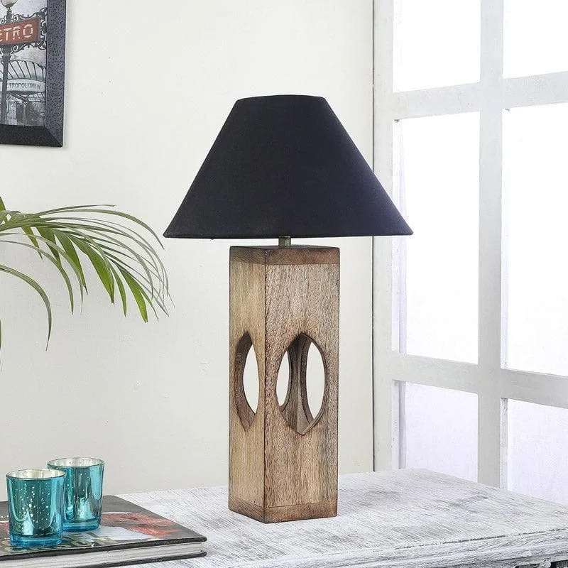 Iris Mijori Fabric Table Lamp - Black,Brown media 3