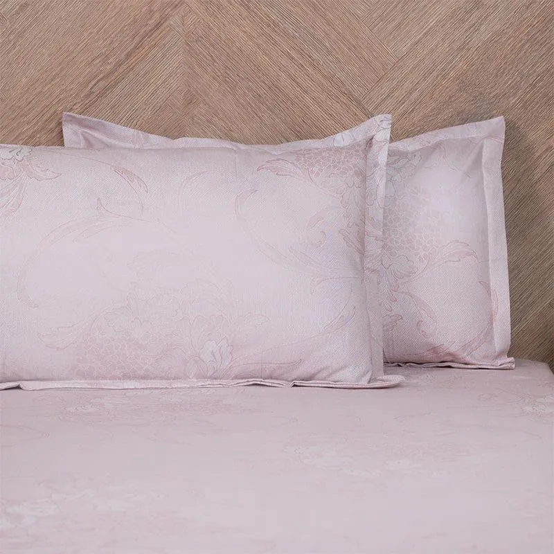 Aaavar Printed Reversible Cotton Bedsheet (Pink & White) - 170 TC media 4