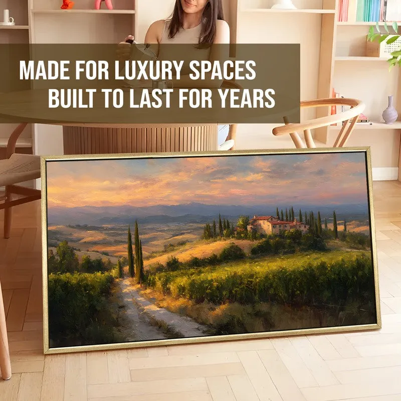 Sienna Skies Canvas Wall Painting With Frame media 5