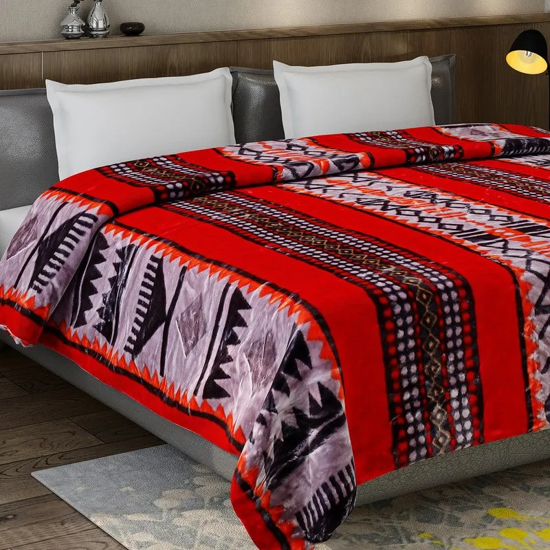 Monte Carlo Crimson Harmony Blanket - 757 GSM media 4