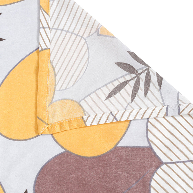 Blooming Hearts Floral Bedsheet (Yellow) - 130 GSM media 6