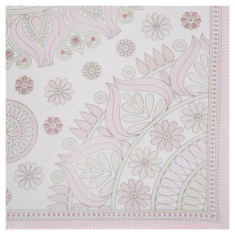 Madviya Floral Diwan Set (Pink) - Six Piece Set media 6
