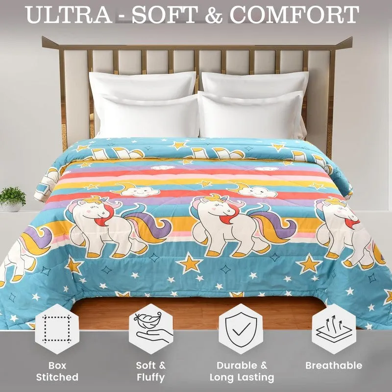 Magic Unicorn Microfiber Kids Comforters - 150 GSM media 5