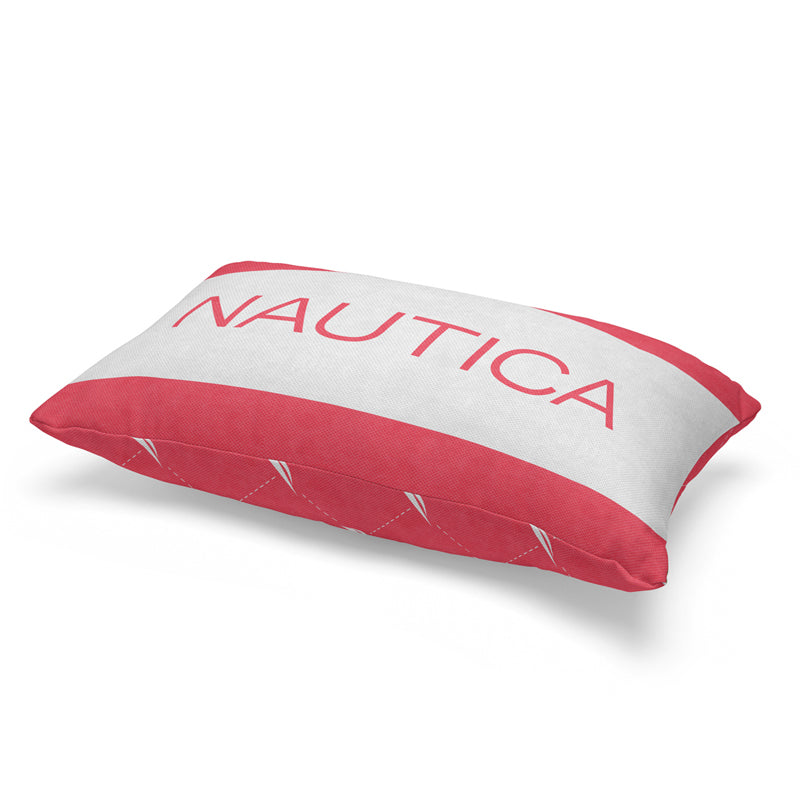 Nautica Logo Stripe Rectangular Cushion Cover - Coral media 7