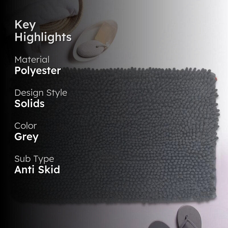 Zora Anti Slip Bathmat - Grey media 2