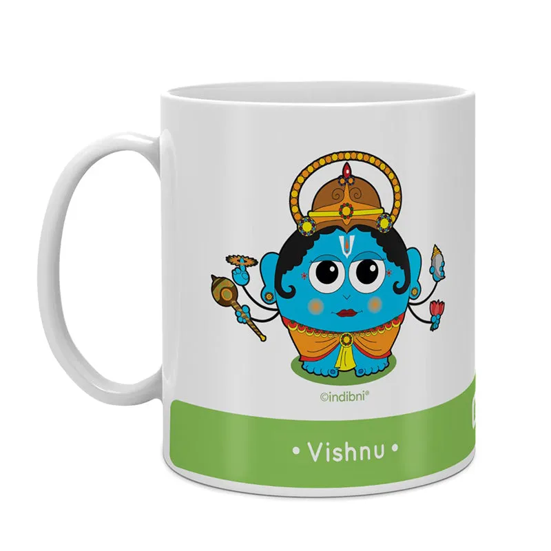 Whimsy Cute Vishnu Ceramic Coffee Mug - 300 mL media 3
