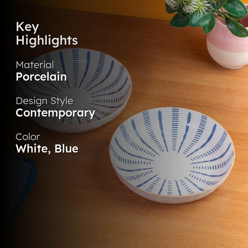 Blue Tide Serving Bowl(750 mL) - Set Of Two media 2