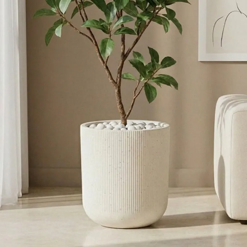 Velora Floor Planter - Off White media 1