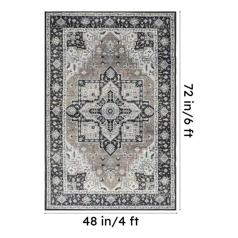 Lysandra Velvet Rectangle Anti-Skid Carpet media 8