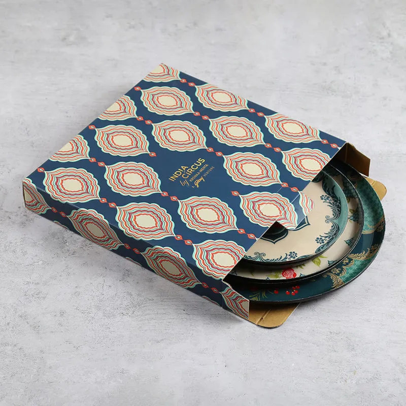 India Circus Pattachitra Petals Iron Wall Plate - Set Of Five media 6