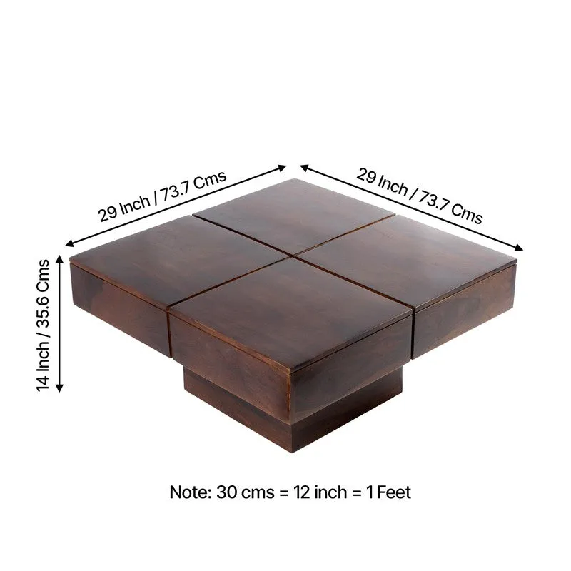 Tervo Sheesham Wooden Center Table media 11