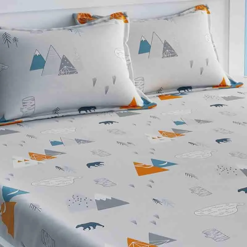 Hilltop Views Cotton Bedsheet - 210 TC media 5