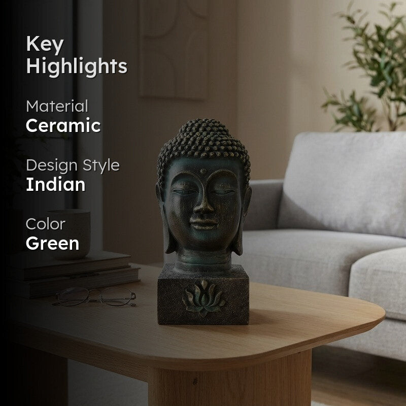 Serene Buddha Face Idol media 2