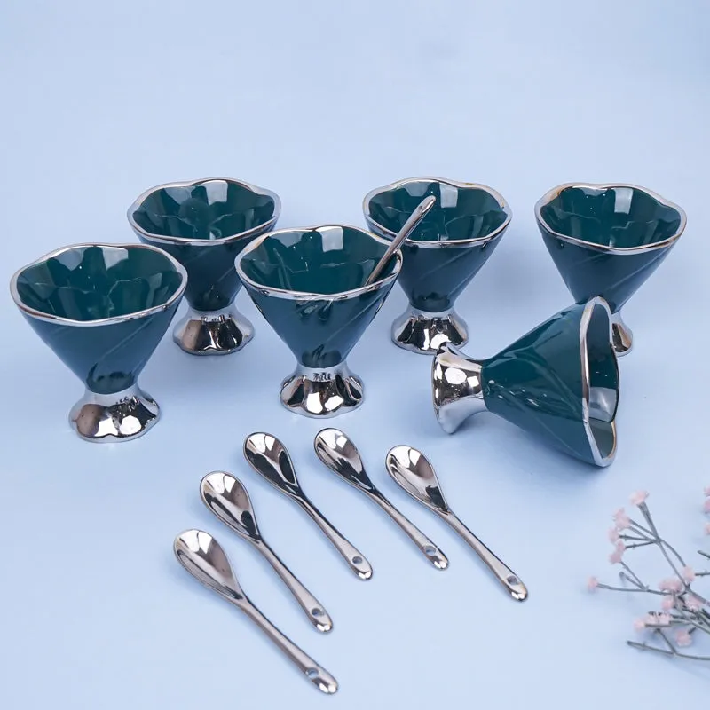 Abriya Green Ice Cream Cup (200 ML) - Twelve Piece Set media 3