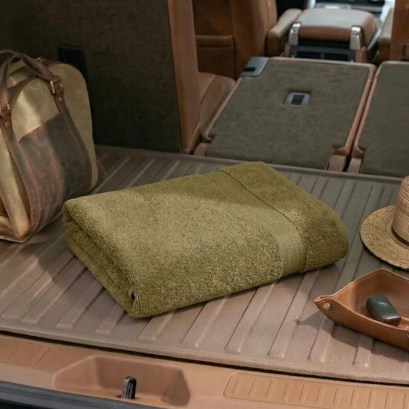 Monte Carlo Dry Nest Pure Cotton Bath Towel - Olive Green media 3