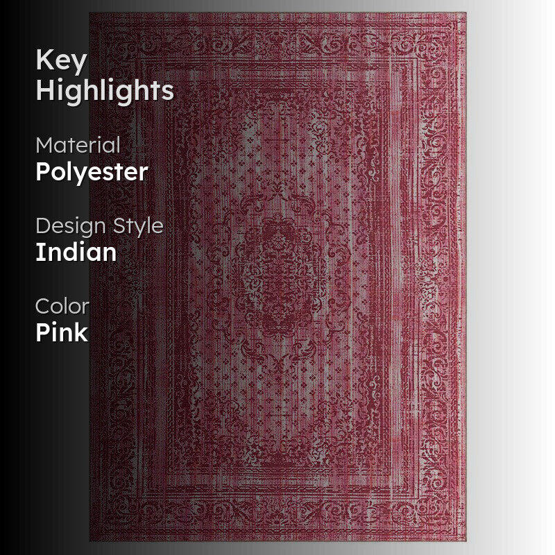 Nathan Ethnic Carpet - Pink media 2