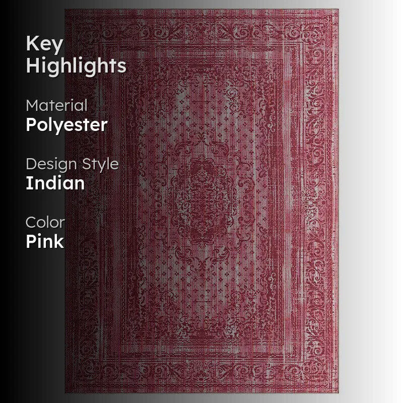 Nathan Ethnic Carpet - Pink media 2