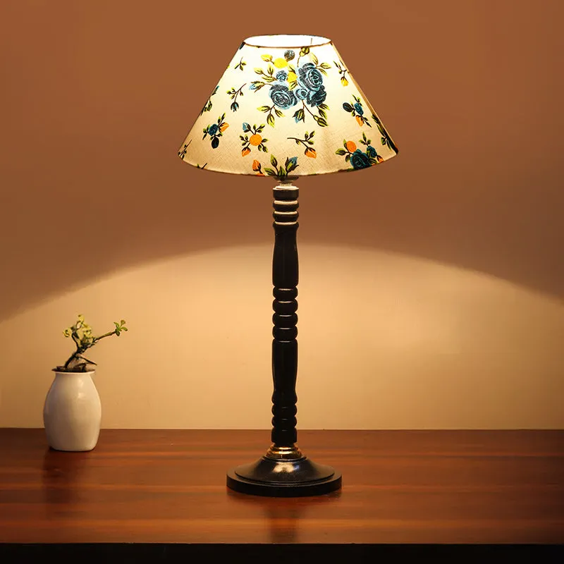Garden Lights Table Lamp With Wooden Base - Multicolor media 2