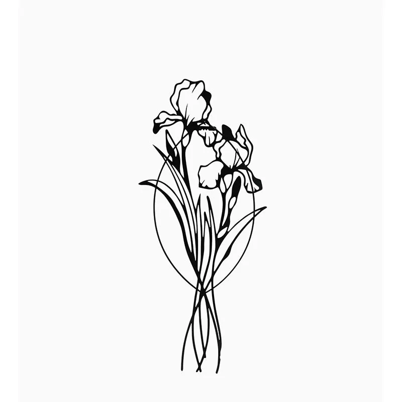 Rose Bunch Black Iron Wall Accent media 3