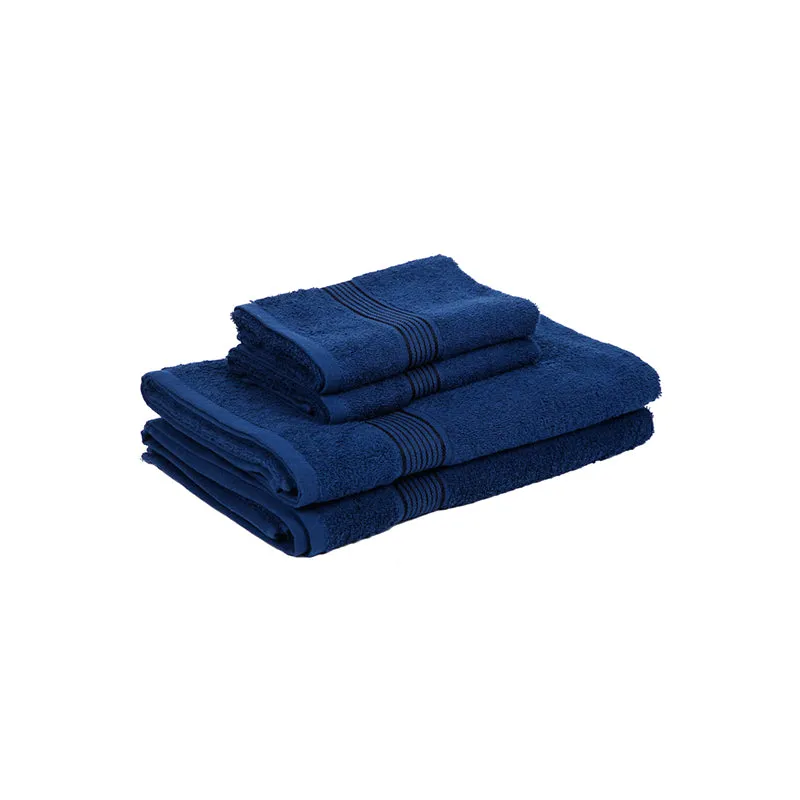 Eva Quick Dry Towel Combo (Navy Blue) - Four Piece Set media 4